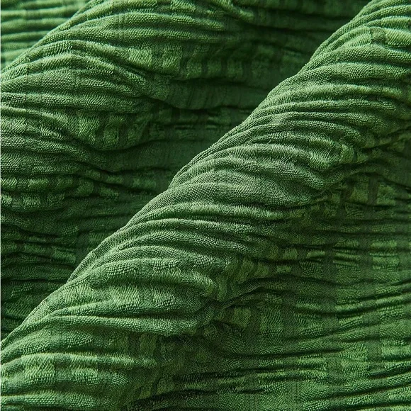 Commense Wide-Leg Pants with Textured Pattern - Picture 4 of 13